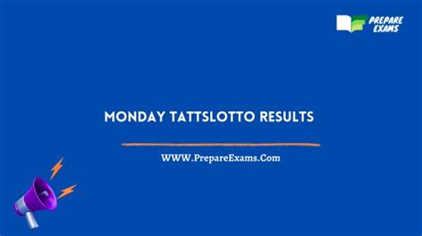 tatts results monday